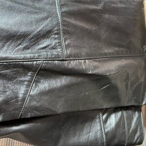 Men's Black Leather Pants
